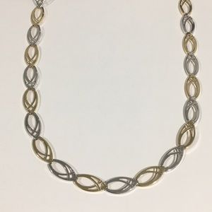 14k Two Tone Gold Women's Necklace